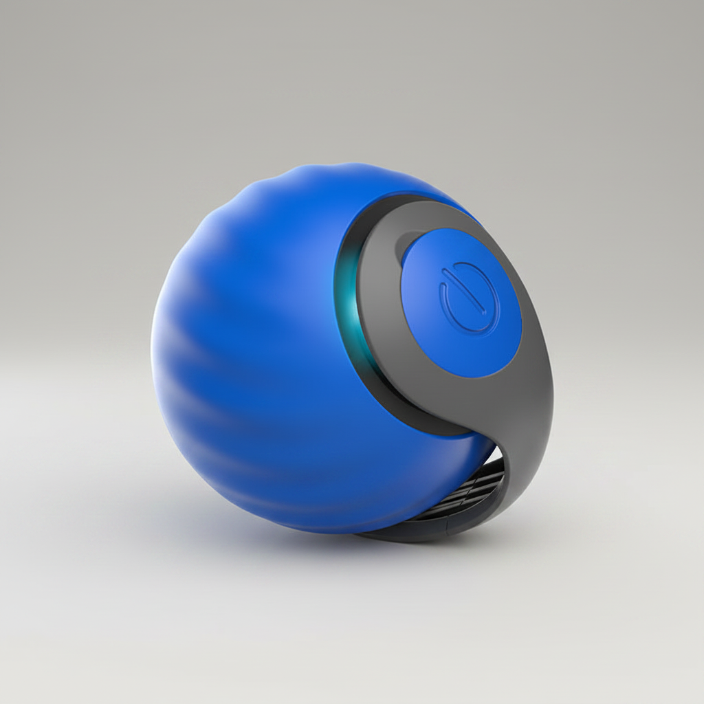 Interactive Rolling Cat Ball Toy with Removable Tail, USB Rechargeable, Random Motion