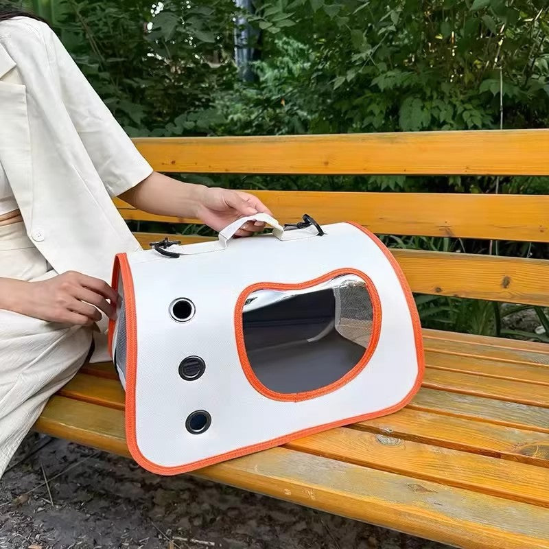 Bubble Window Pet Carrier Backpack for Cats & Small Dogs, Ventilated, 3 Carry Modes