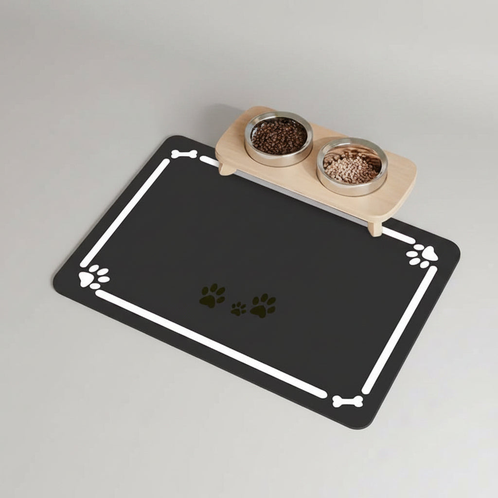 Quick-Dry Diatom Mud Pet Feeding Mat for Dogs & Cats, Absorbent and Anti-Slip