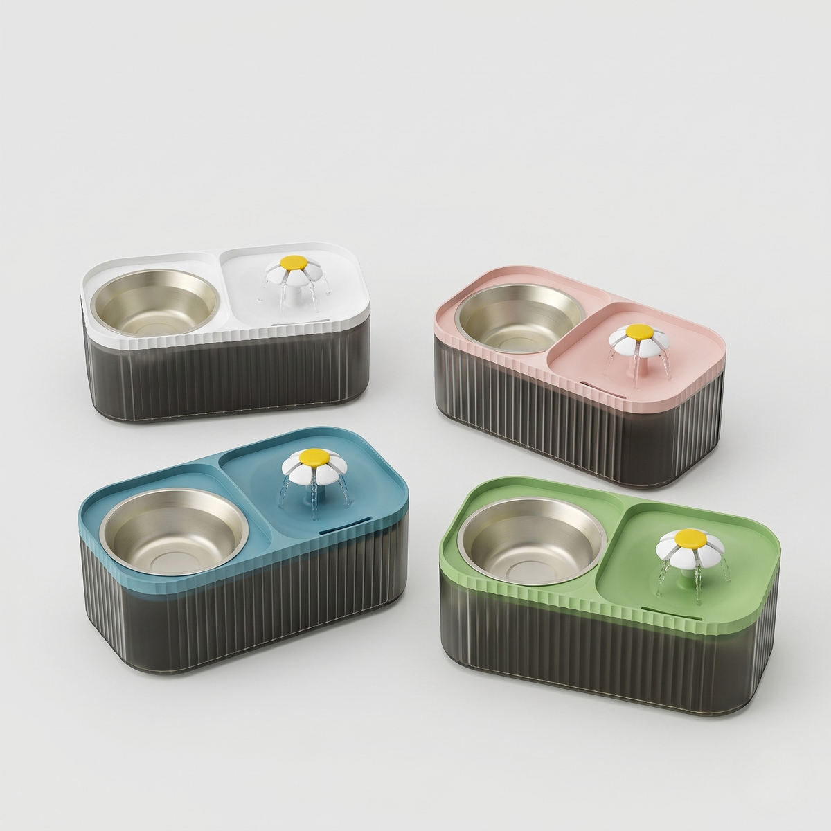 Quiet USB Pet Water Fountain for Cats & Small Dogs, Carbon Filter, Wide Drinking Platform