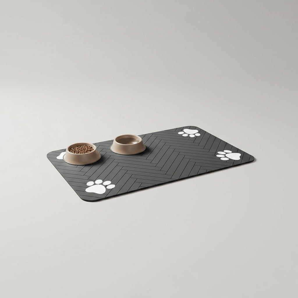 Quick-Dry Diatom Mud Pet Feeding Mat for Dogs & Cats, Absorbent and Anti-Slip