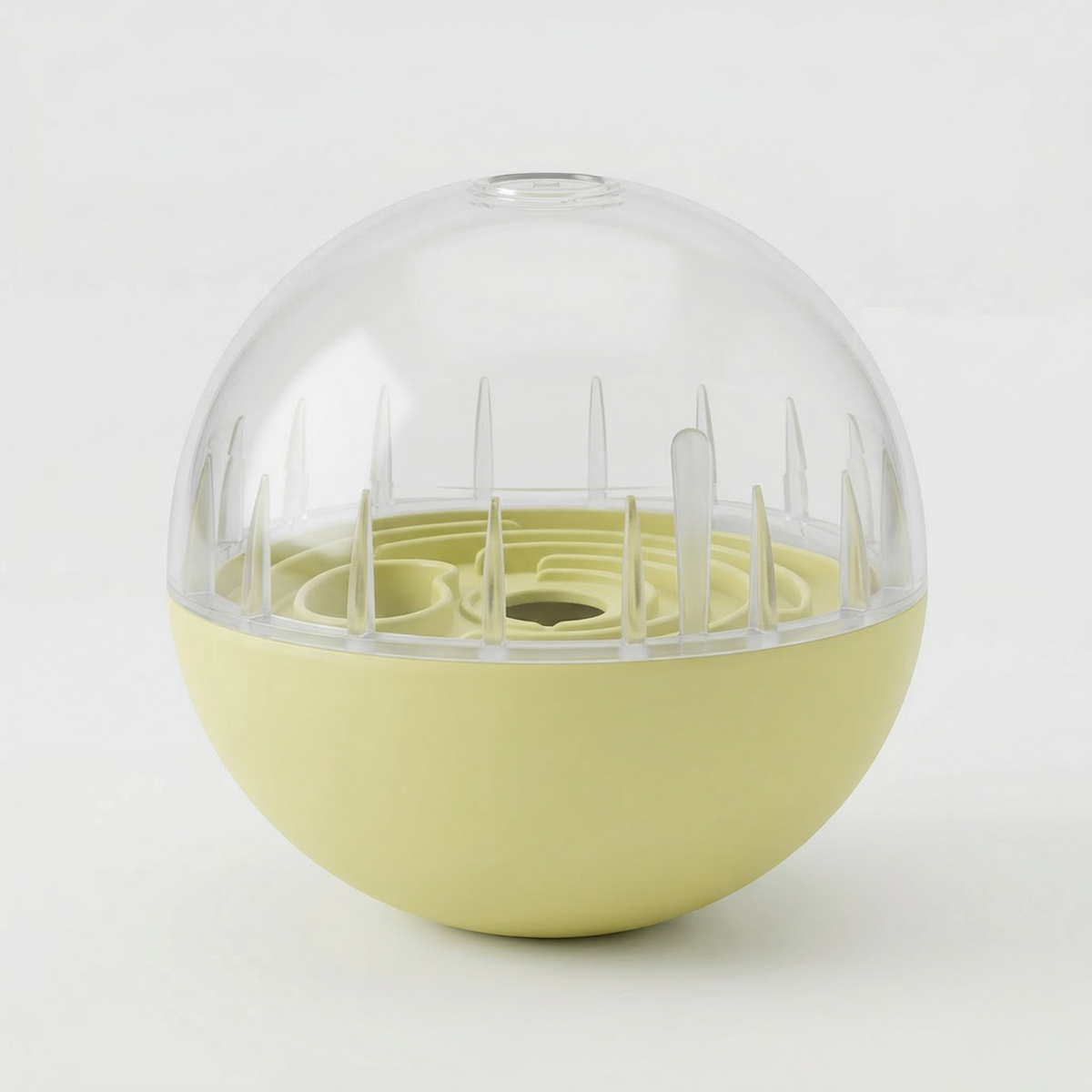 Clear Treat Dispensing Dog Ball for Small to Medium Dogs, BPA-Free, 8.5 cm