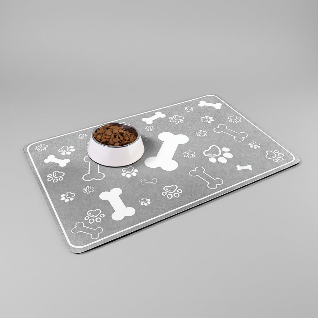 Quick-Dry Diatom Mud Pet Feeding Mat for Dogs & Cats, Absorbent and Anti-Slip