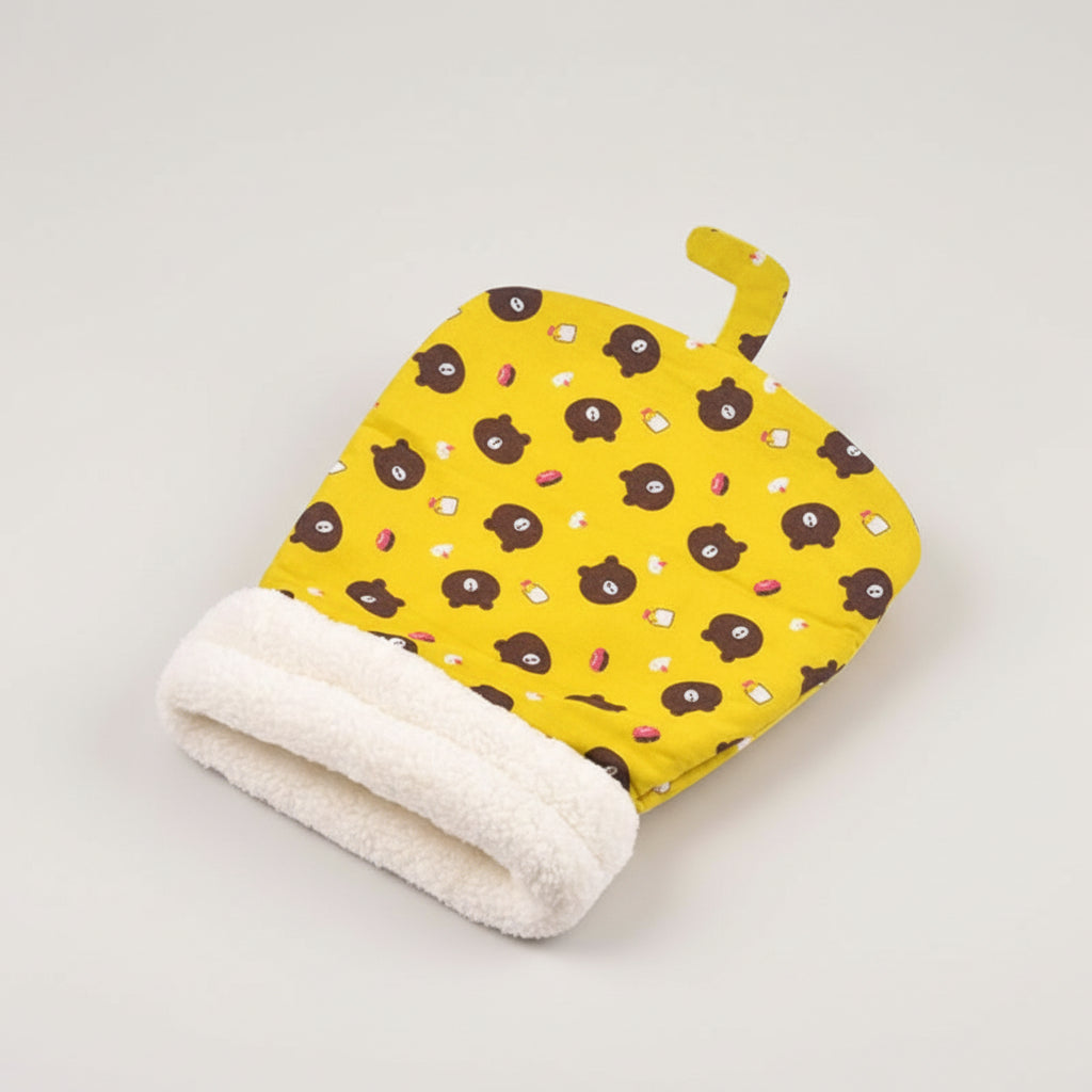 Plush Cat Sleeping Bag Bed with Cozy Pocket for Cats & Kittens, 55 x 45 cm, Under 8 kg