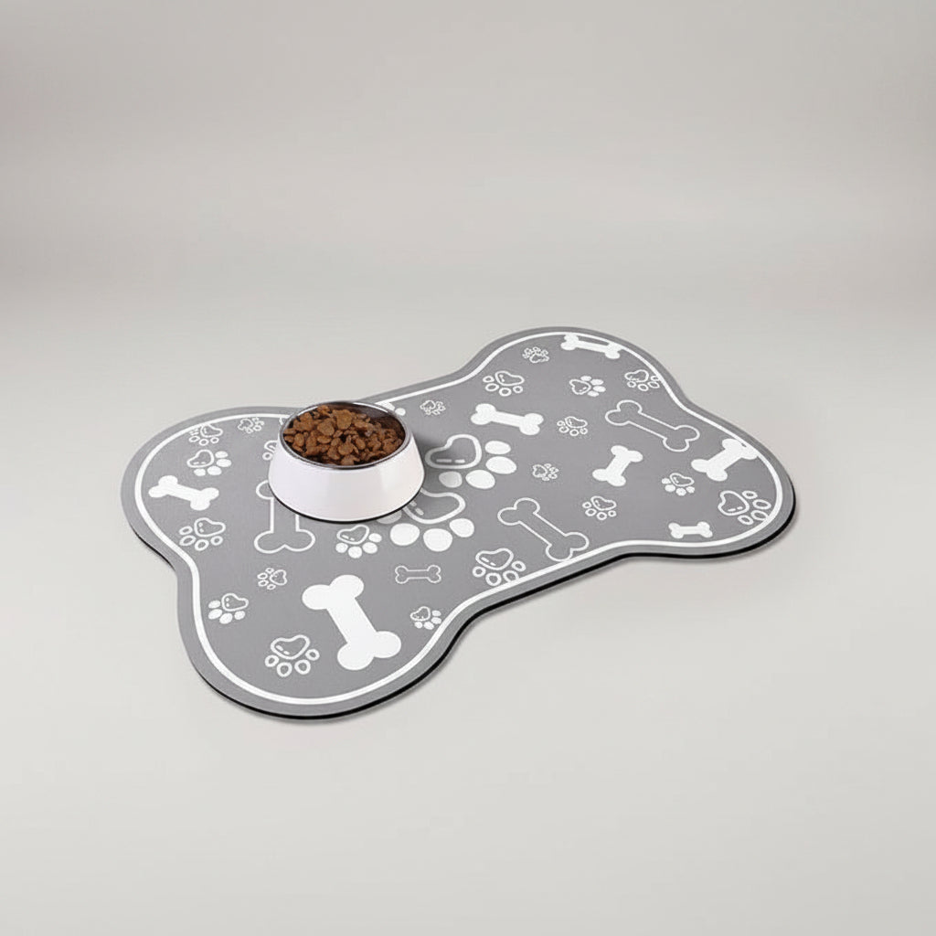 Quick-Dry Diatom Mud Pet Feeding Mat for Dogs & Cats, Absorbent and Anti-Slip