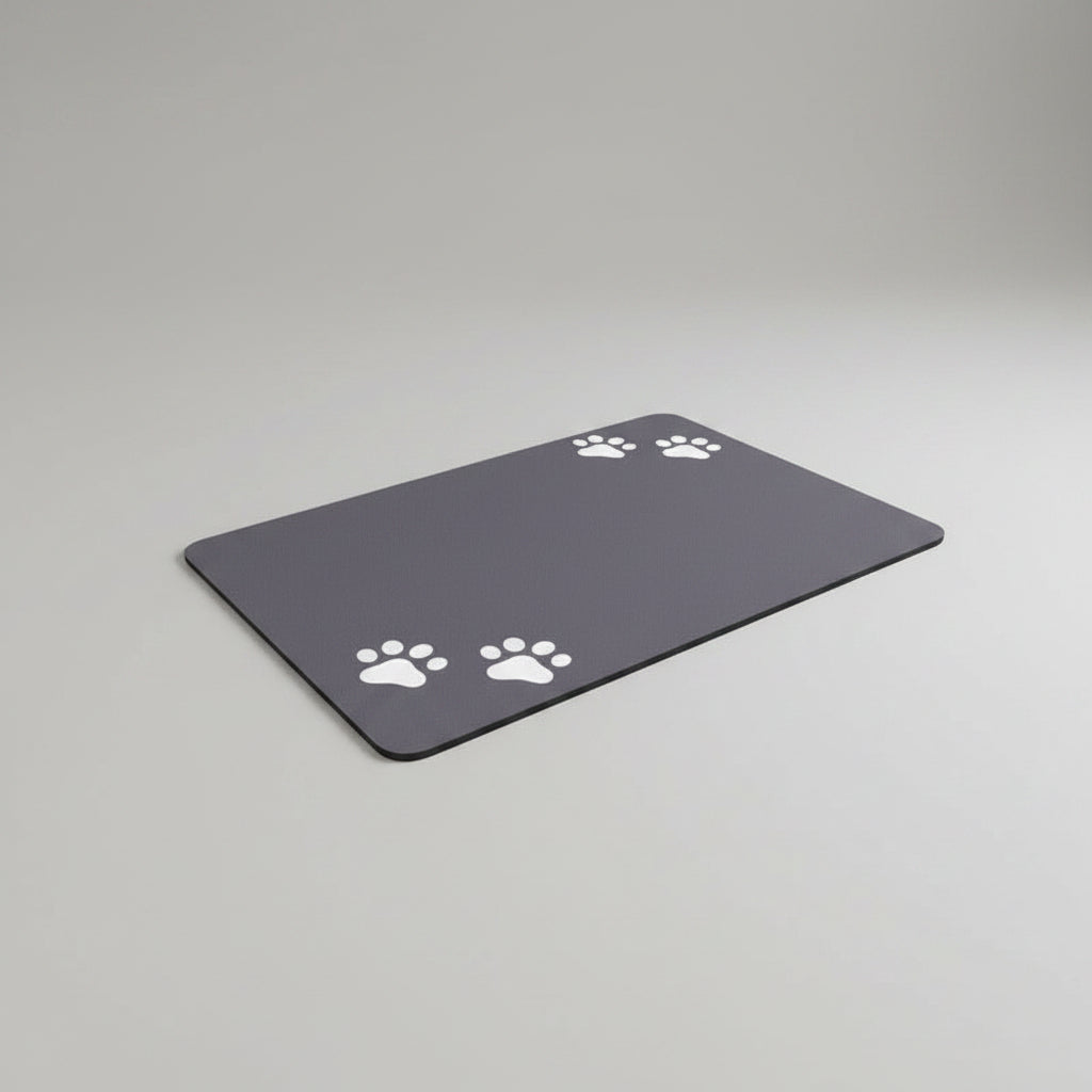 Quick-Dry Diatom Mud Pet Feeding Mat for Dogs & Cats, Absorbent and Anti-Slip