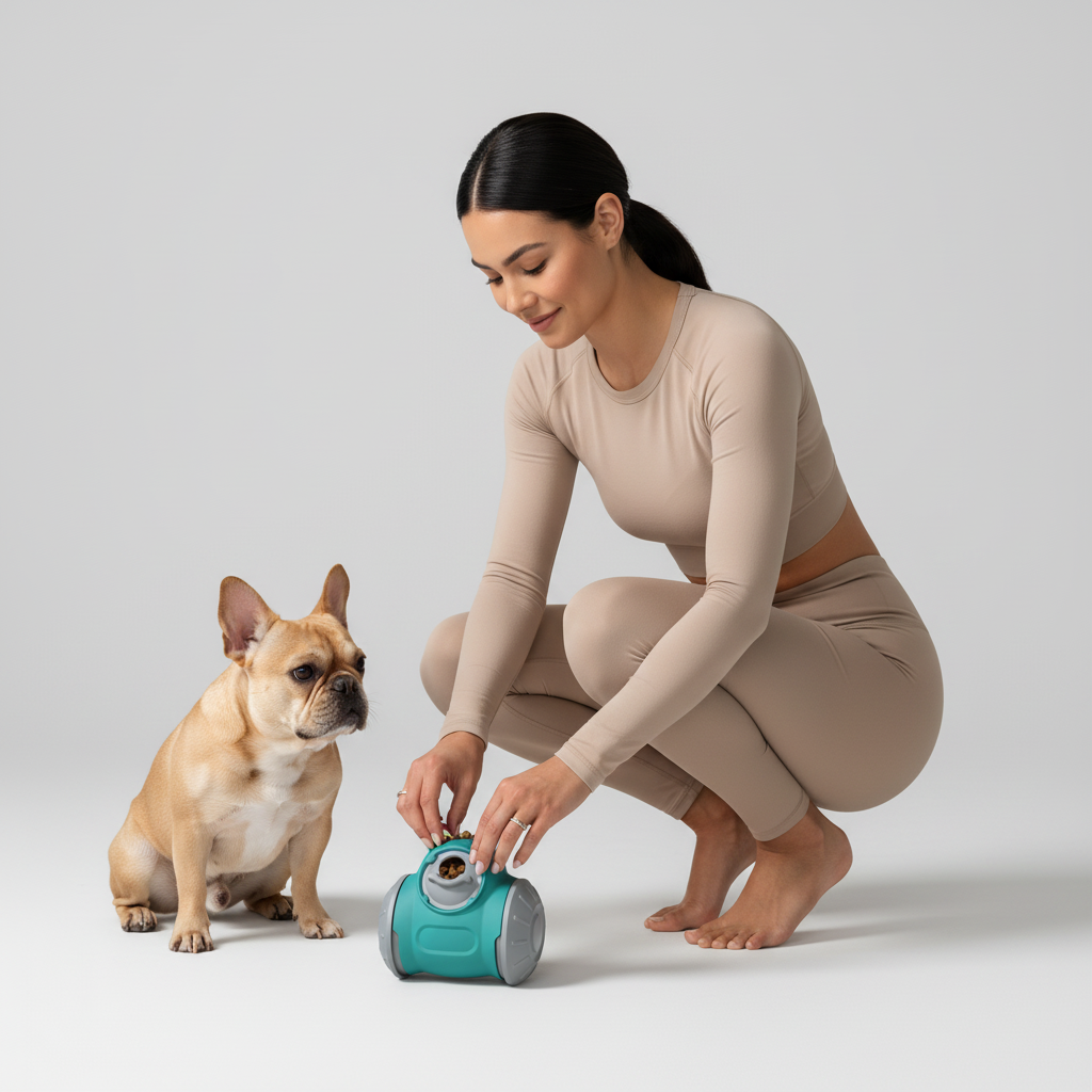 Wobble Treat Dispensing Dog Toy with Adjustable Slow Feeding, Food-Grade ABS, No Batteries