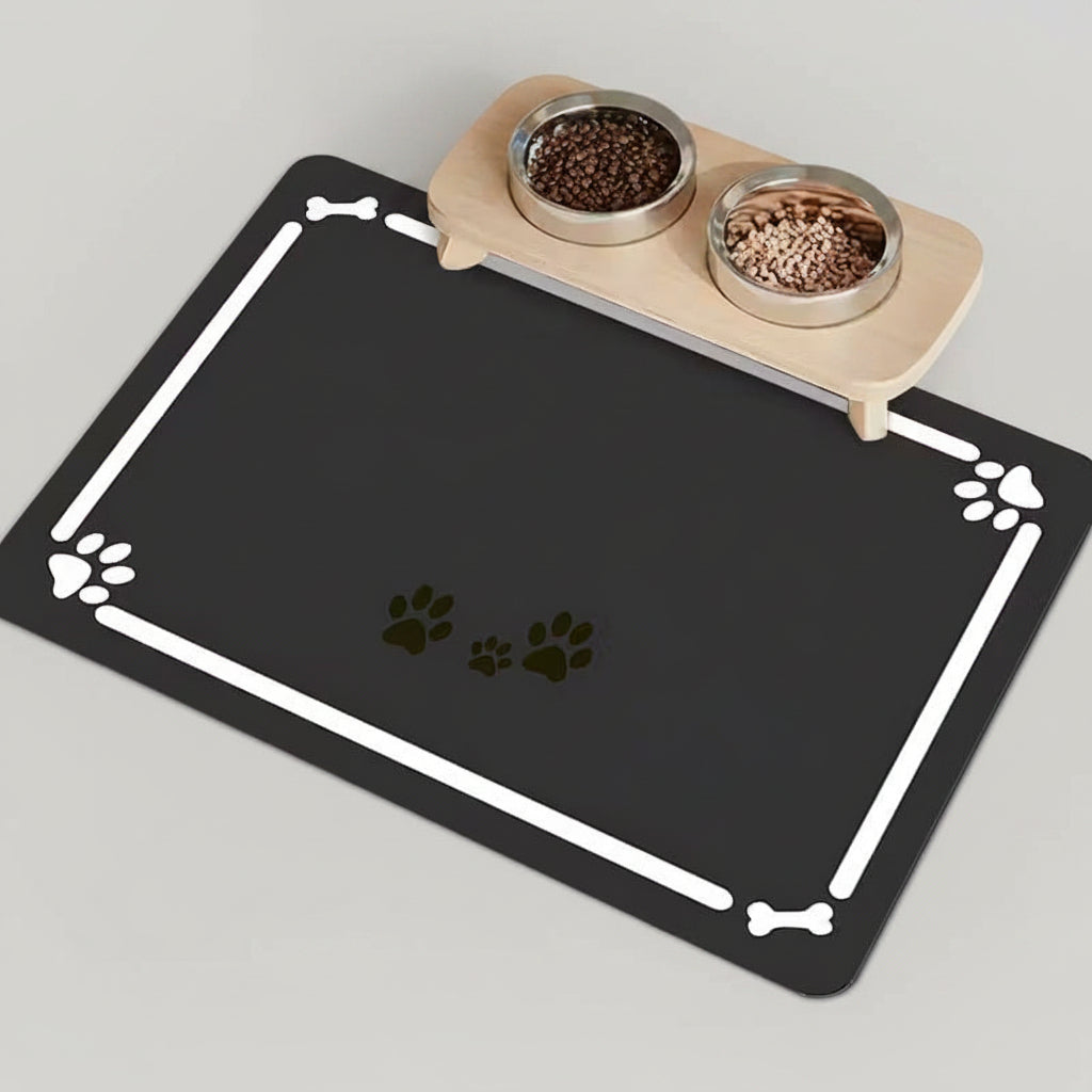 Quick-Dry Diatom Mud Pet Feeding Mat for Dogs & Cats, Absorbent and Anti-Slip