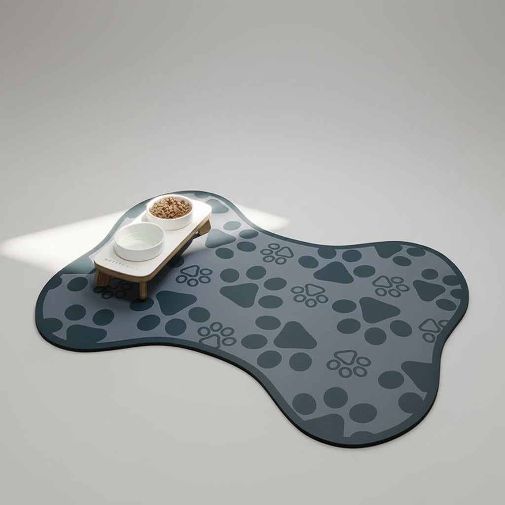 Quick-Dry Diatom Mud Pet Feeding Mat for Dogs & Cats, Absorbent and Anti-Slip
