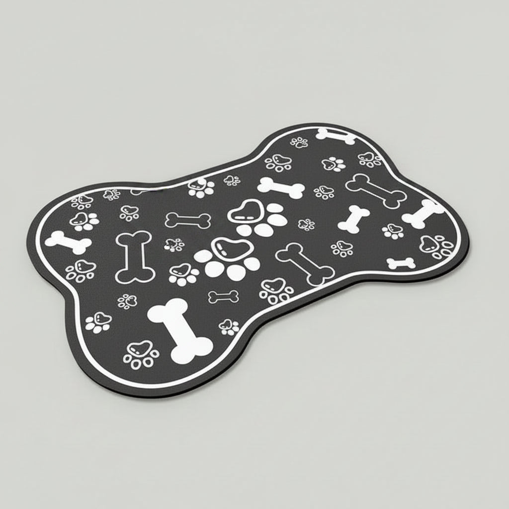 Quick-Dry Diatom Mud Pet Feeding Mat for Dogs & Cats, Absorbent and Anti-Slip
