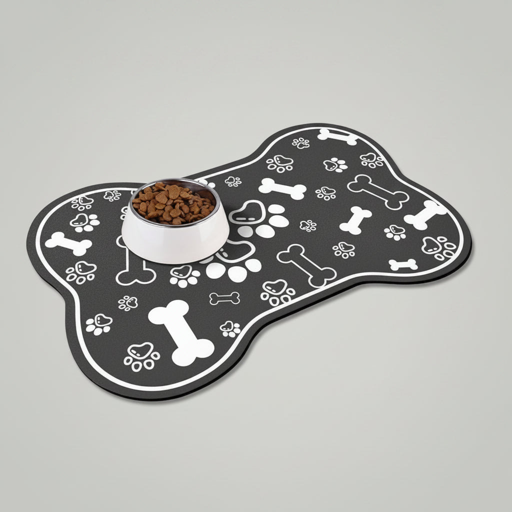 Quick-Dry Diatom Mud Pet Feeding Mat for Dogs & Cats, Absorbent and Anti-Slip