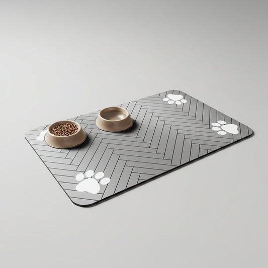 Quick-Dry Diatom Mud Pet Feeding Mat for Dogs & Cats, Absorbent and Anti-Slip