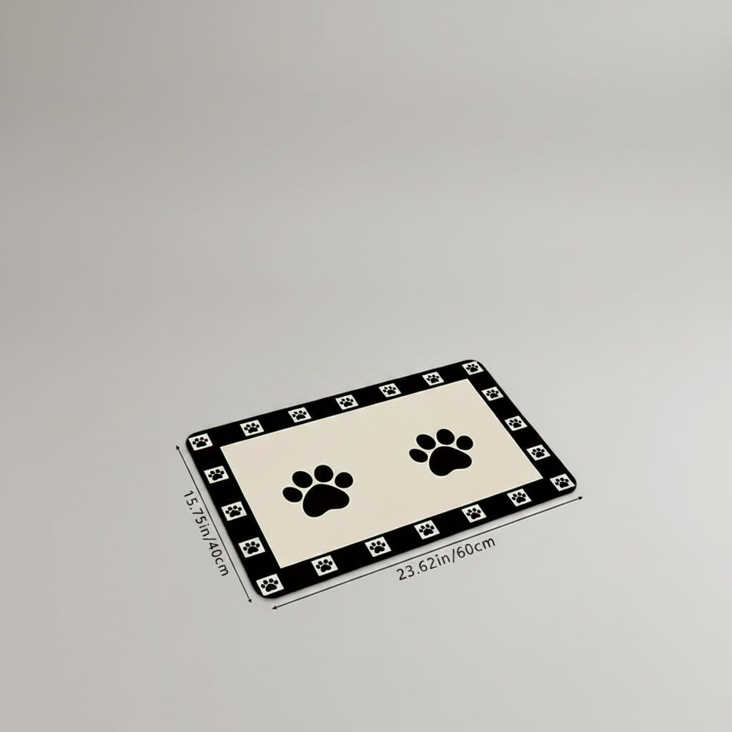 Quick-Dry Diatom Mud Pet Feeding Mat for Dogs & Cats, Absorbent and Anti-Slip