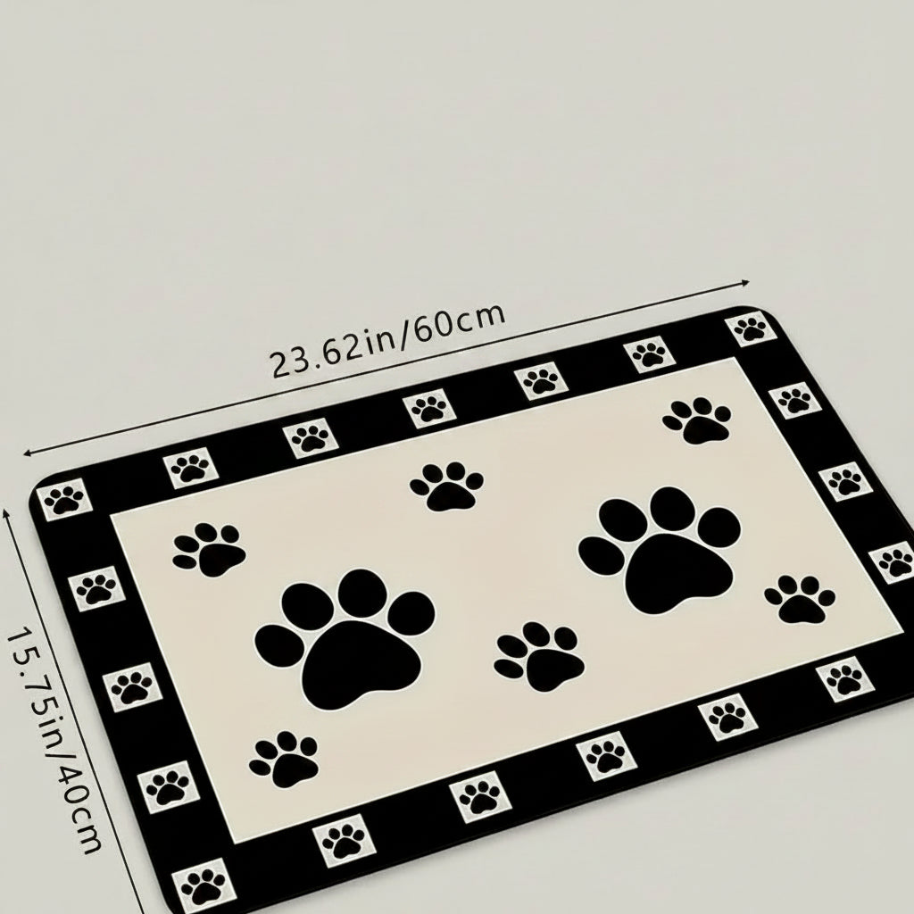 Quick-Dry Diatom Mud Pet Feeding Mat for Dogs & Cats, Absorbent and Anti-Slip