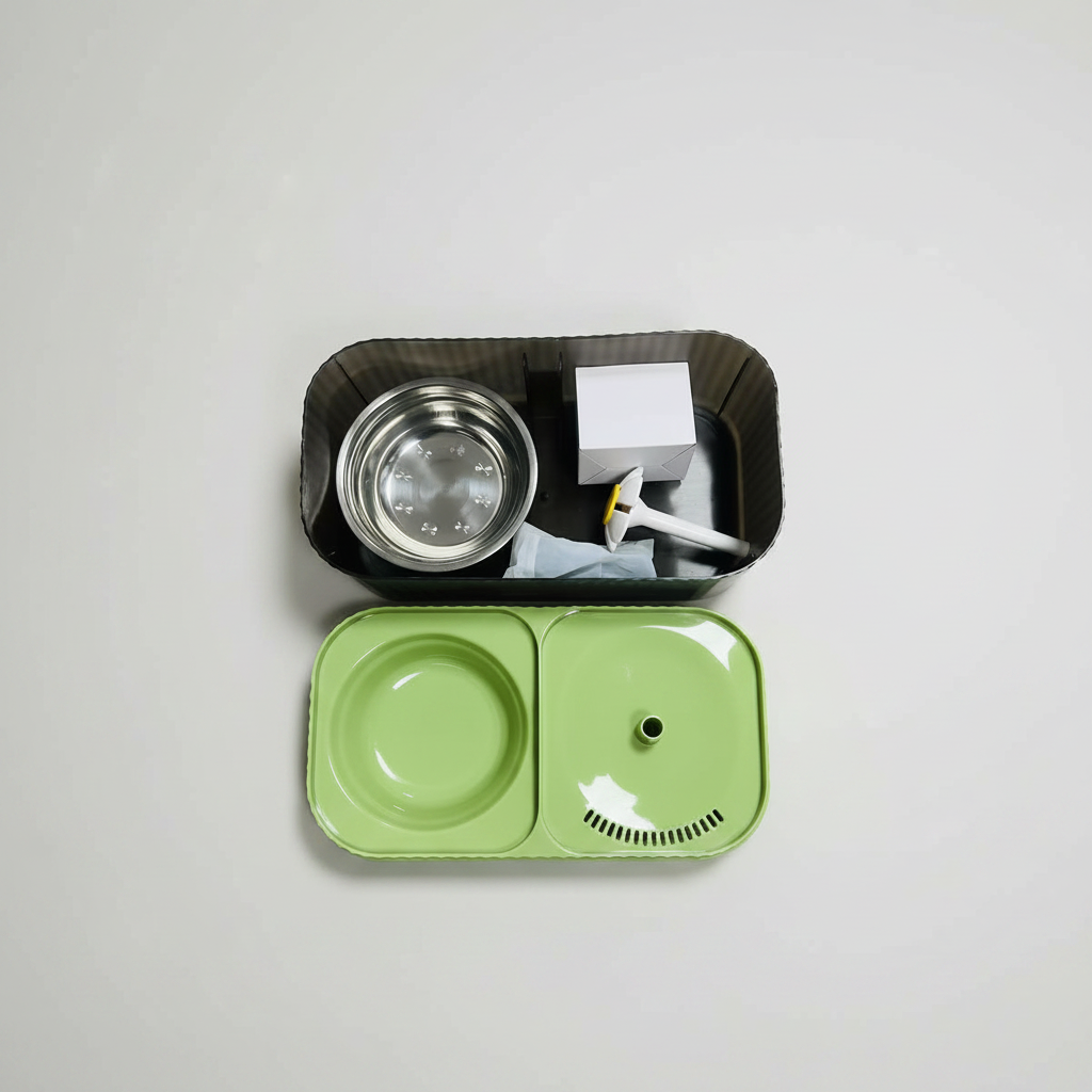 Quiet USB Pet Water Fountain for Cats & Small Dogs, Carbon Filter, Wide Drinking Platform