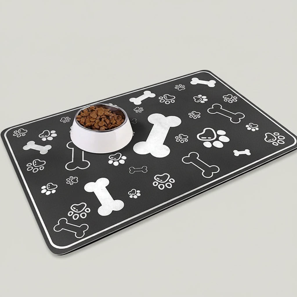 Quick-Dry Diatom Mud Pet Feeding Mat for Dogs & Cats, Absorbent and Anti-Slip