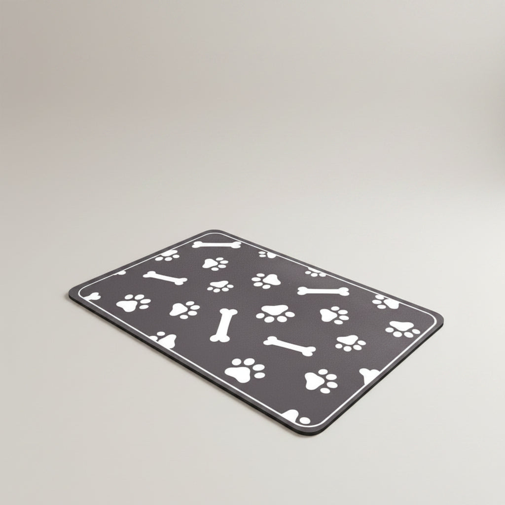 Quick-Dry Diatom Mud Pet Feeding Mat for Dogs & Cats, Absorbent and Anti-Slip