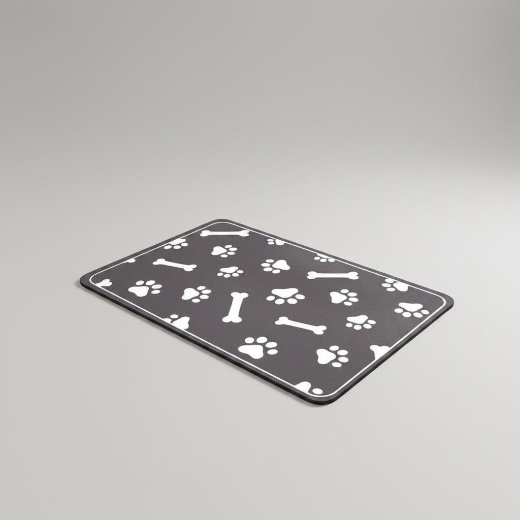 Quick-Dry Diatom Mud Pet Feeding Mat for Dogs & Cats, Absorbent and Anti-Slip