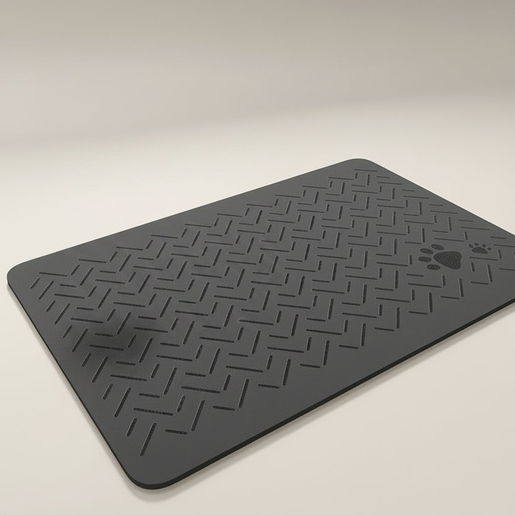 Quick-Dry Diatom Mud Pet Feeding Mat for Dogs & Cats, Absorbent and Anti-Slip