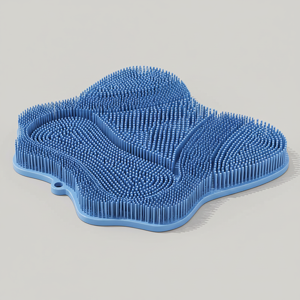 Cat Self-Groomer and Scratching Pad with Bristle Surface for Indoor Cats, 30 x 28 cm