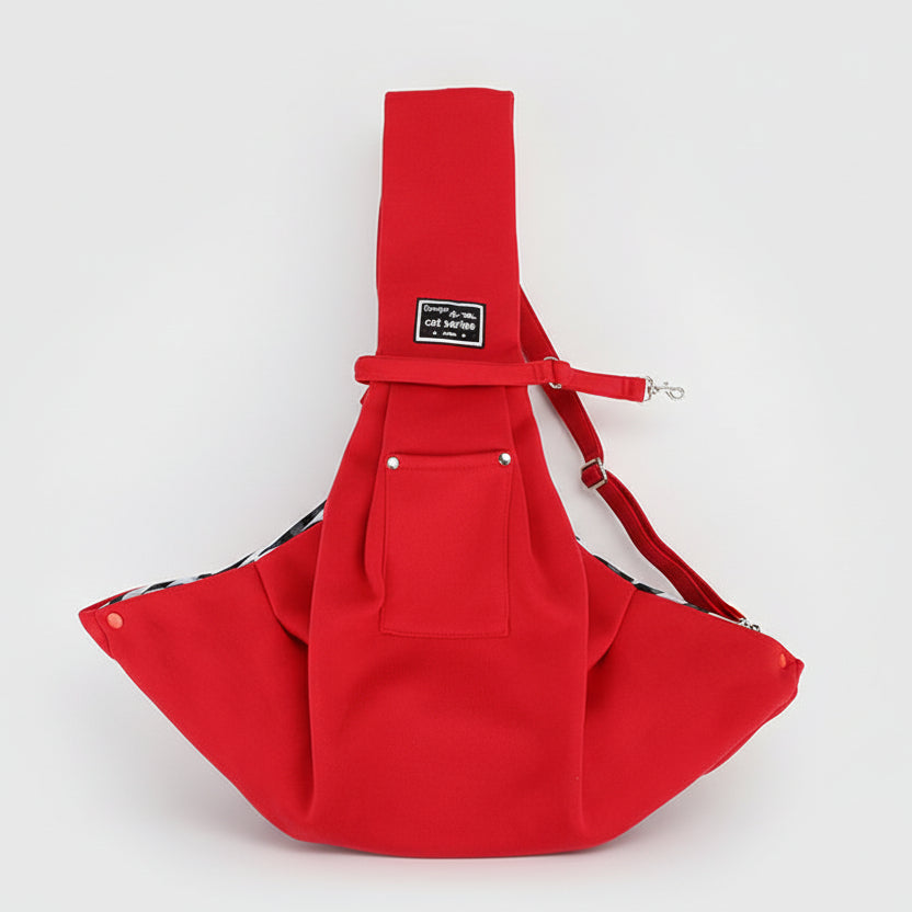Hands-Free Crossbody Pet Sling Carrier for Small Dogs & Cats up to 11 lbs, Breathable