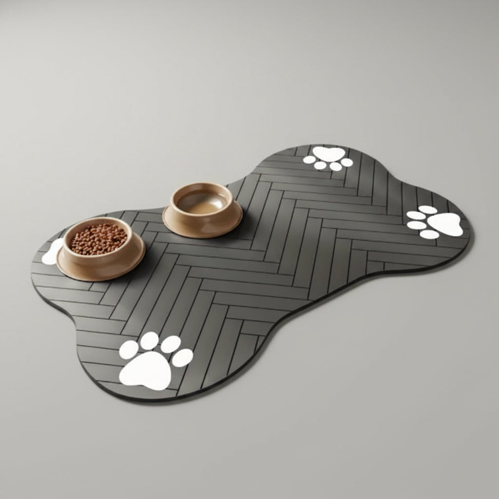 Quick-Dry Diatom Mud Pet Feeding Mat for Dogs & Cats, Absorbent and Anti-Slip
