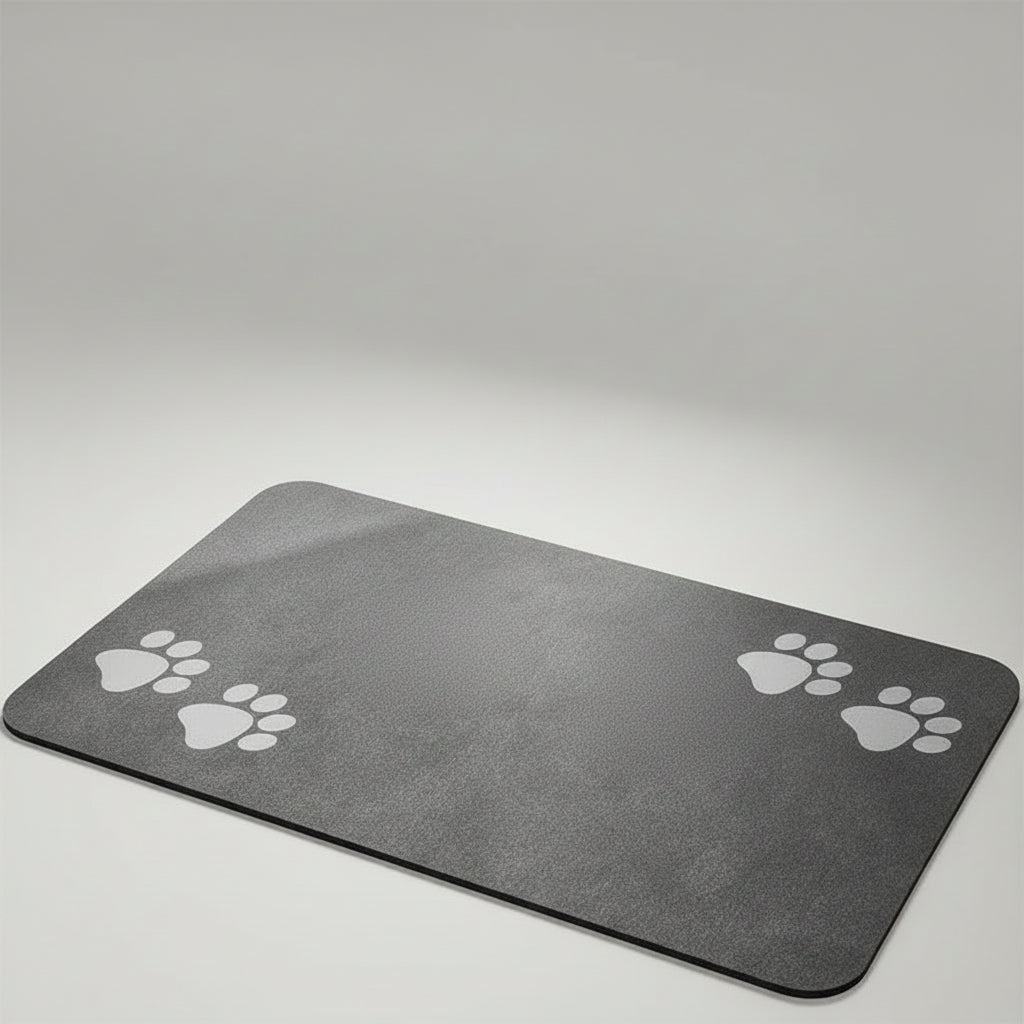 Quick-Dry Diatom Mud Pet Feeding Mat for Dogs & Cats, Absorbent and Anti-Slip