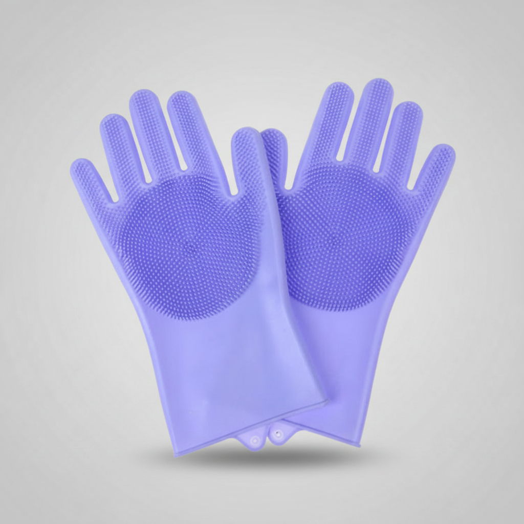 Silicone Pet Grooming Glove for Dogs & Cats, Bath and Deshedding Brush, Fits Either Hand