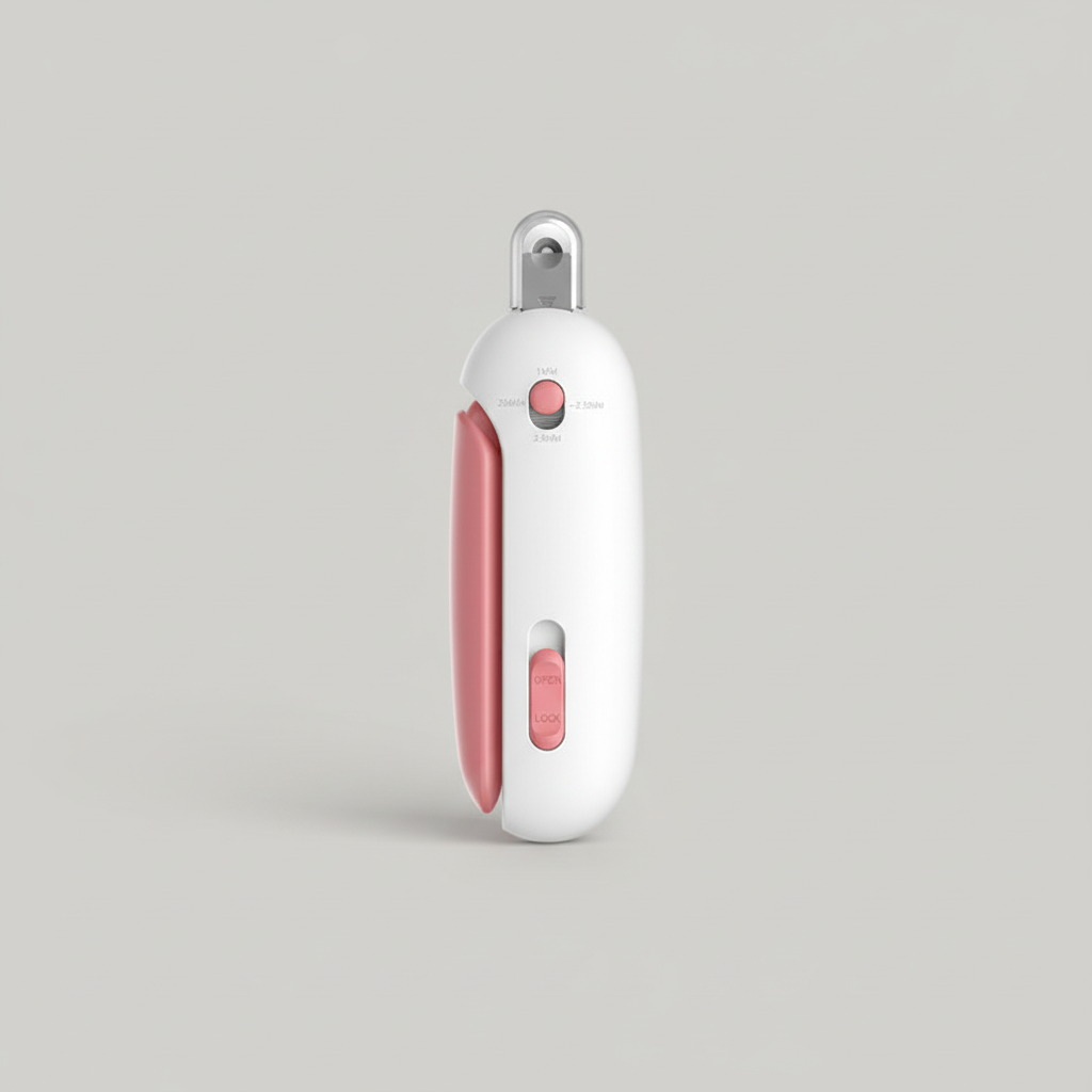 Adjustable Pet Nail Clipper for Cats & Small Dogs with Built-In Nail File and Safety Lock