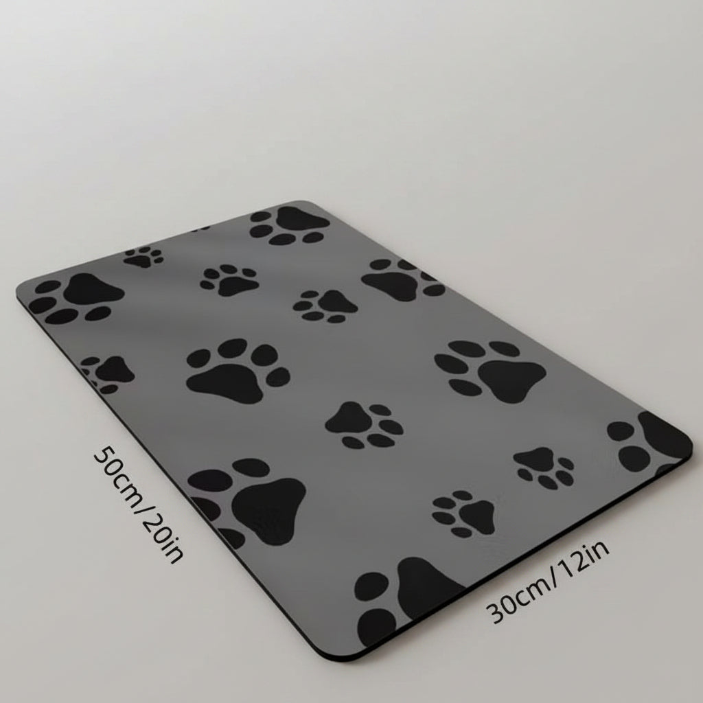 Quick-Dry Diatom Mud Pet Feeding Mat for Dogs & Cats, Absorbent and Anti-Slip