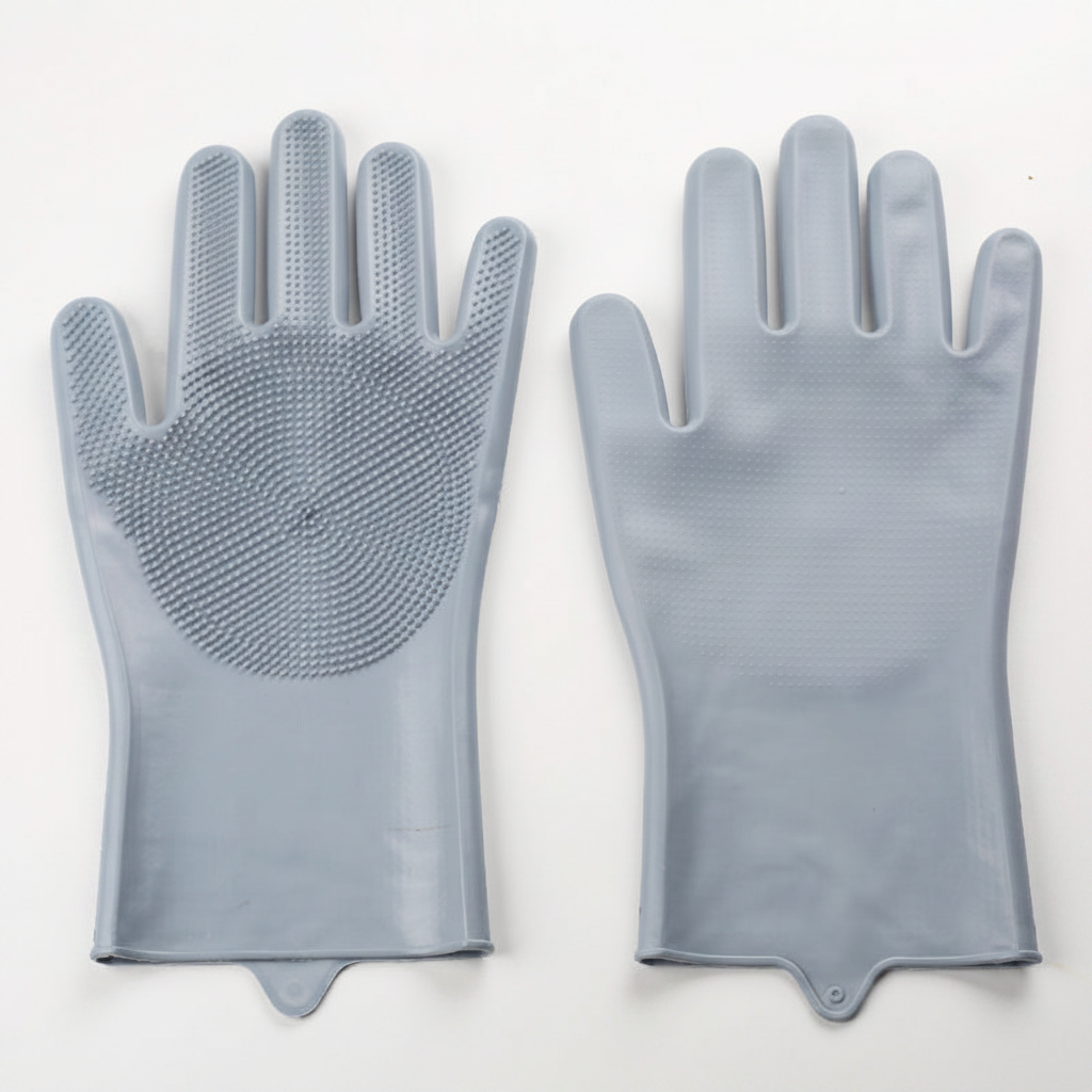 Silicone Pet Grooming Glove for Dogs & Cats, Bath and Deshedding Brush, Fits Either Hand