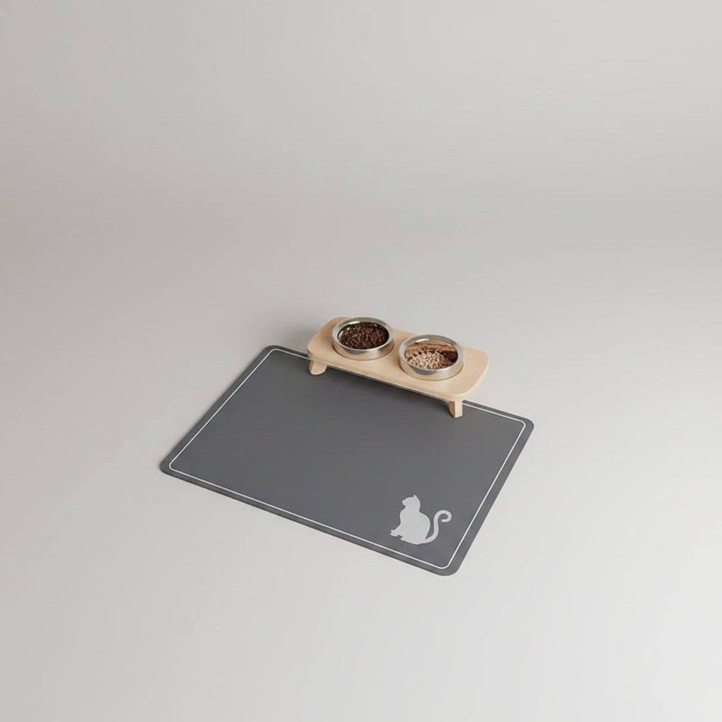 Quick-Dry Diatom Mud Pet Feeding Mat for Dogs & Cats, Absorbent and Anti-Slip