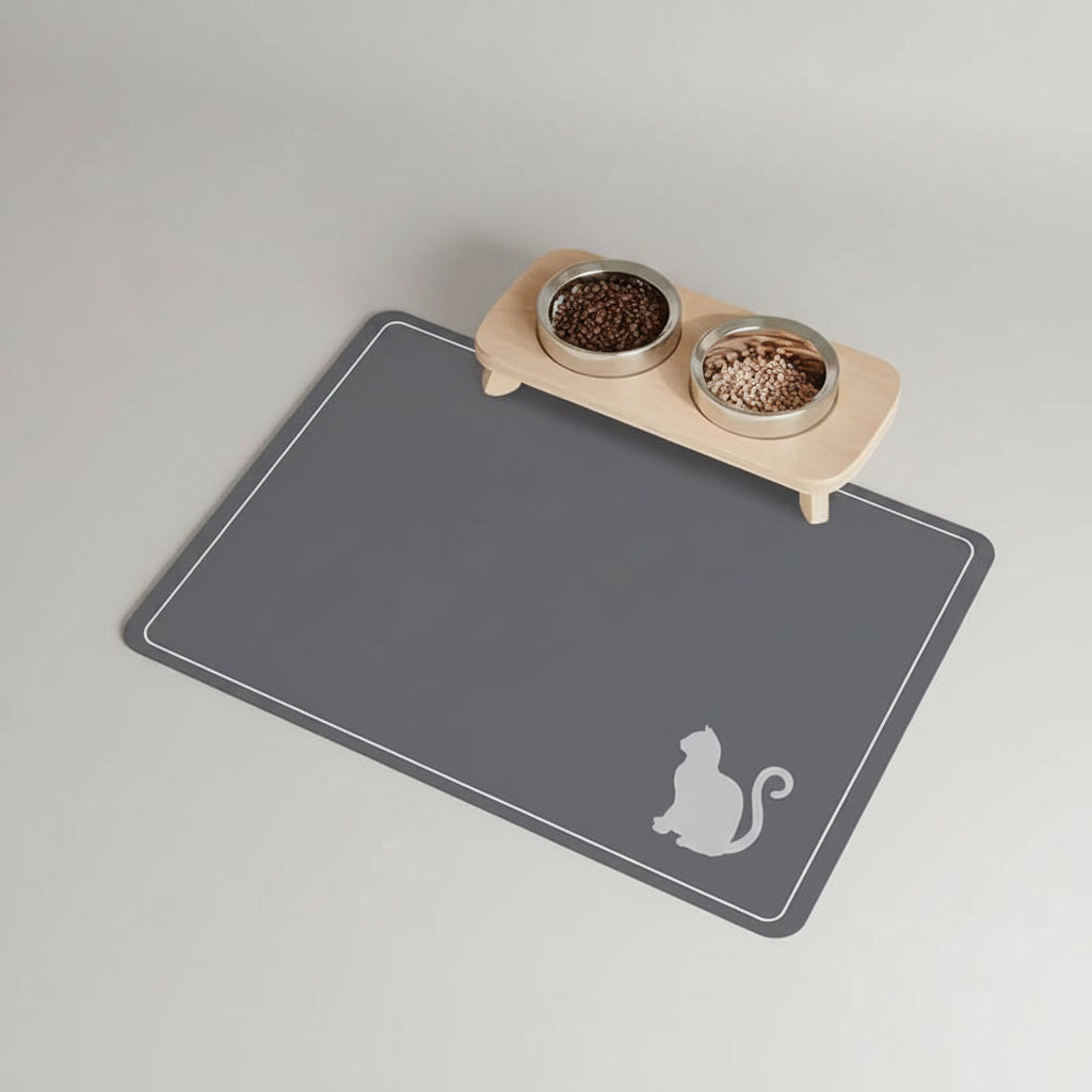 Quick-Dry Diatom Mud Pet Feeding Mat for Dogs & Cats, Absorbent and Anti-Slip