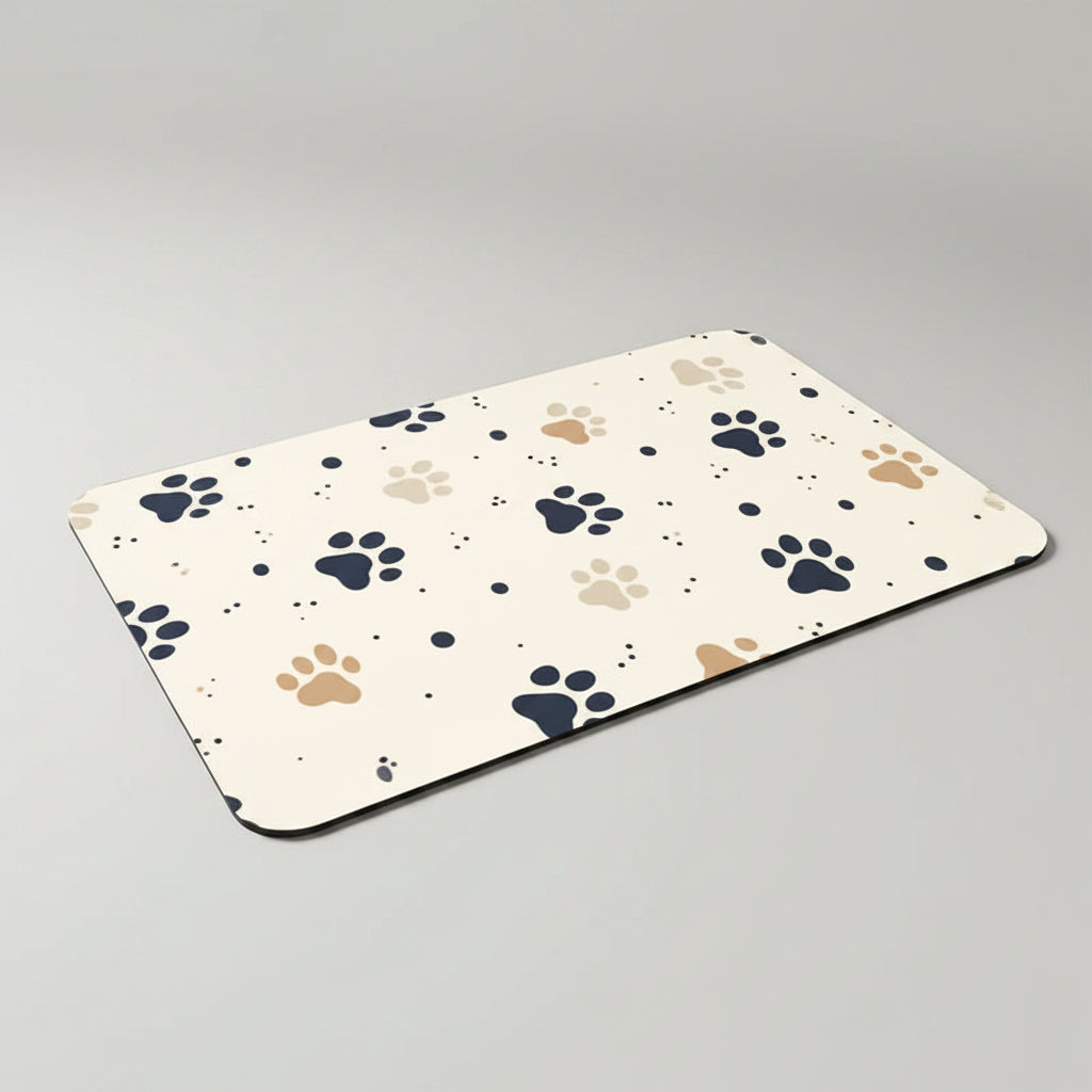 Quick-Dry Diatom Mud Pet Feeding Mat for Dogs & Cats, Absorbent and Anti-Slip
