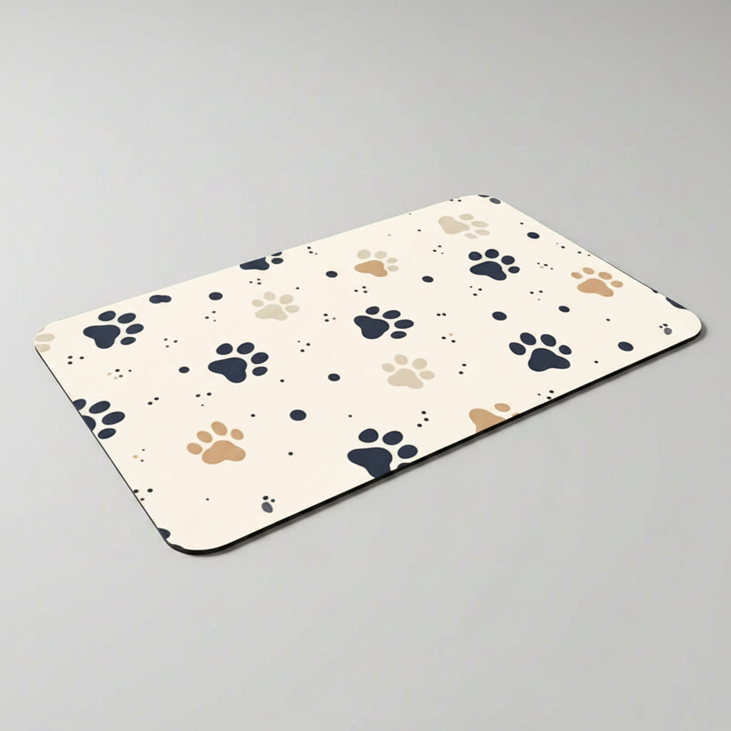 Quick-Dry Diatom Mud Pet Feeding Mat for Dogs & Cats, Absorbent and Anti-Slip