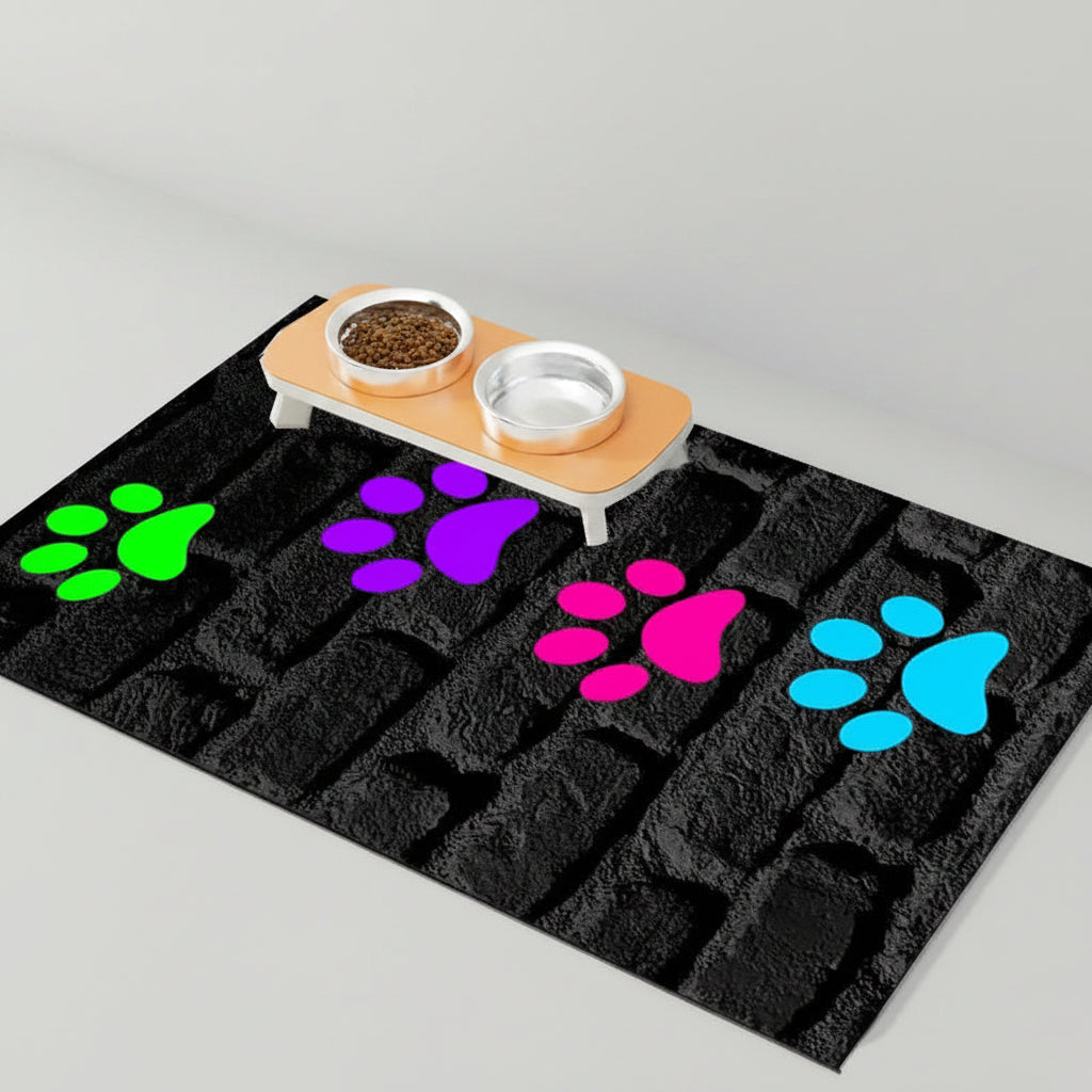 Quick-Dry Diatom Mud Pet Feeding Mat for Dogs & Cats, Absorbent and Anti-Slip