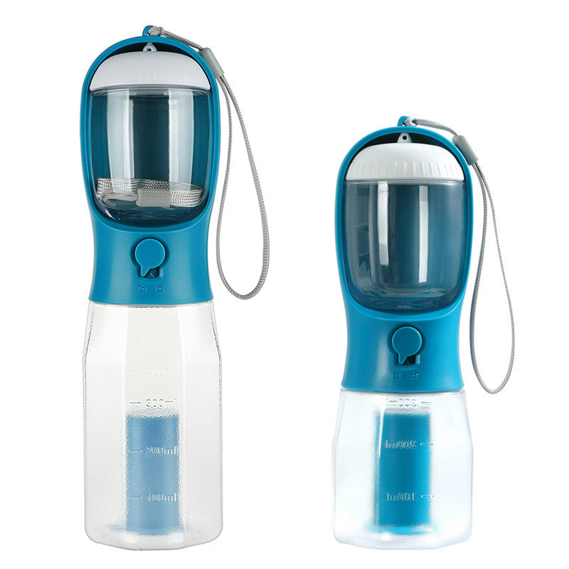 Portable Dog Water Bottle with Temperature Indicator for Walks & Hiking, 300ml or 600ml