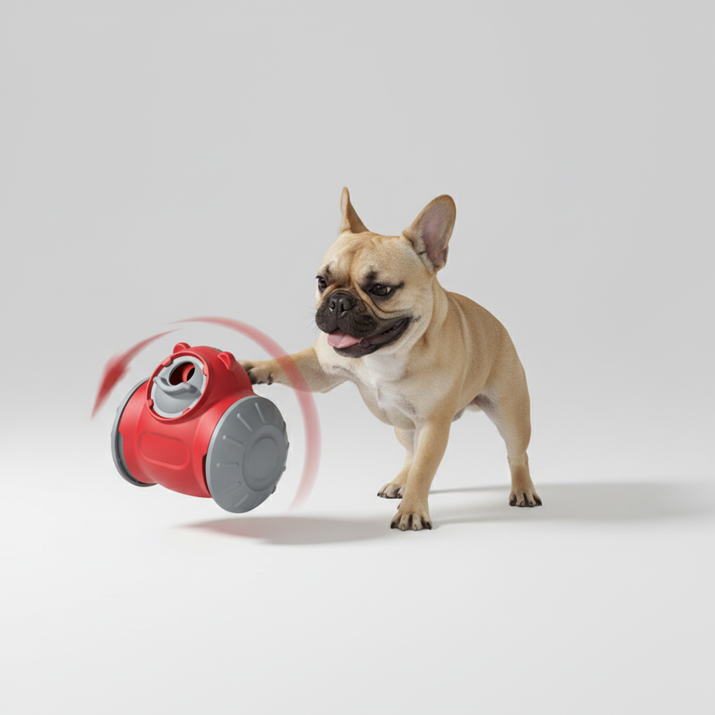 Wobble Treat Dispensing Dog Toy with Adjustable Slow Feeding, Food-Grade ABS, No Batteries