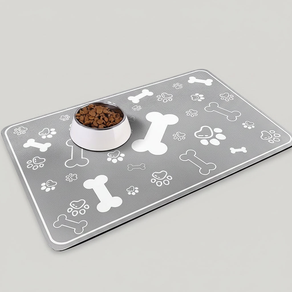 Quick-Dry Diatom Mud Pet Feeding Mat for Dogs & Cats, Absorbent and Anti-Slip