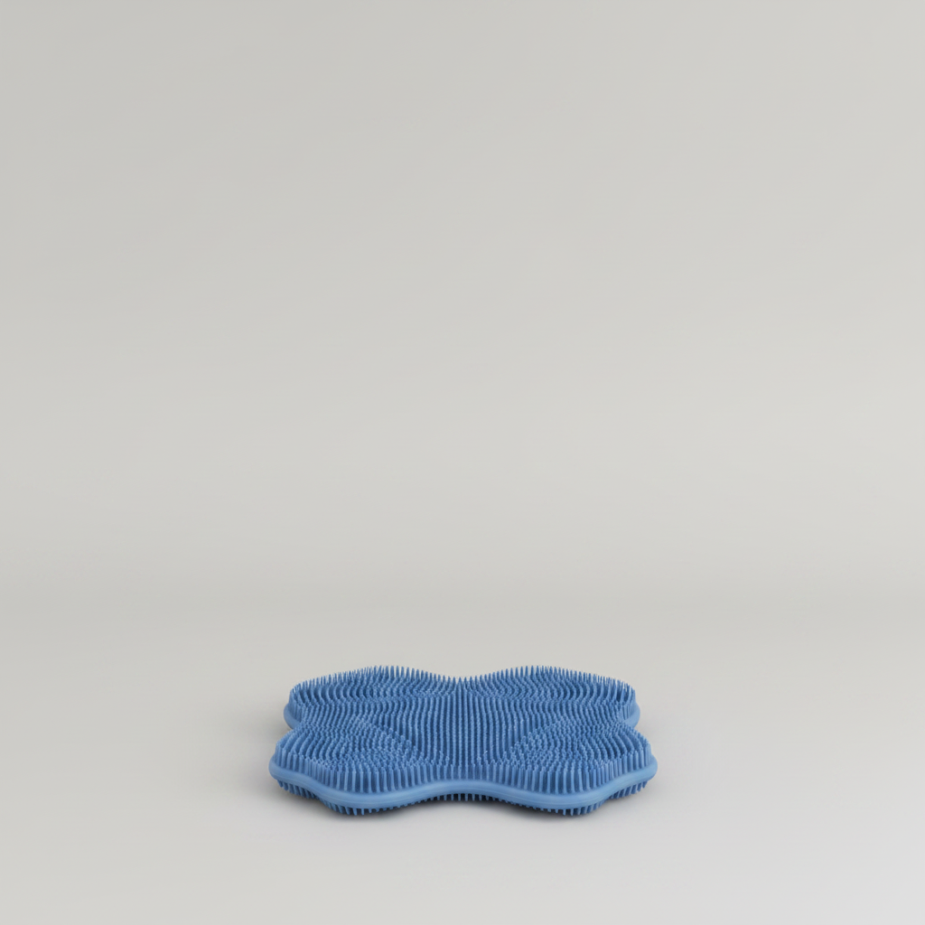 Cat Self-Groomer and Scratching Pad with Bristle Surface for Indoor Cats, 30 x 28 cm