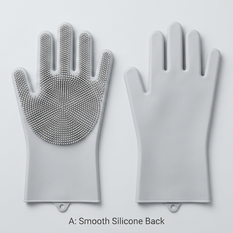 Silicone Pet Grooming Glove for Dogs & Cats, Bath and Deshedding Brush, Fits Either Hand