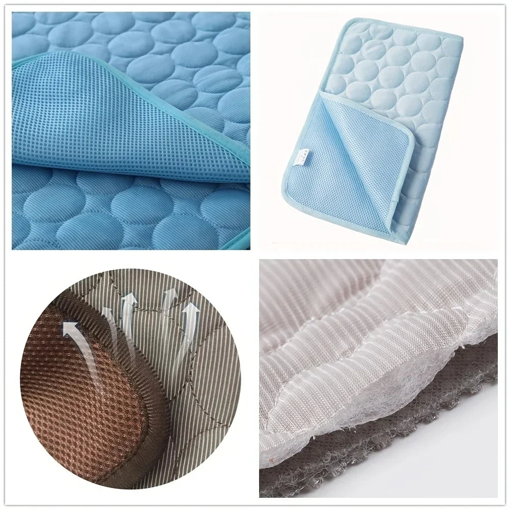 Cooling Dog Bed Mat for Hot Weather, Lightweight and Portable, Sizes XS to XXL