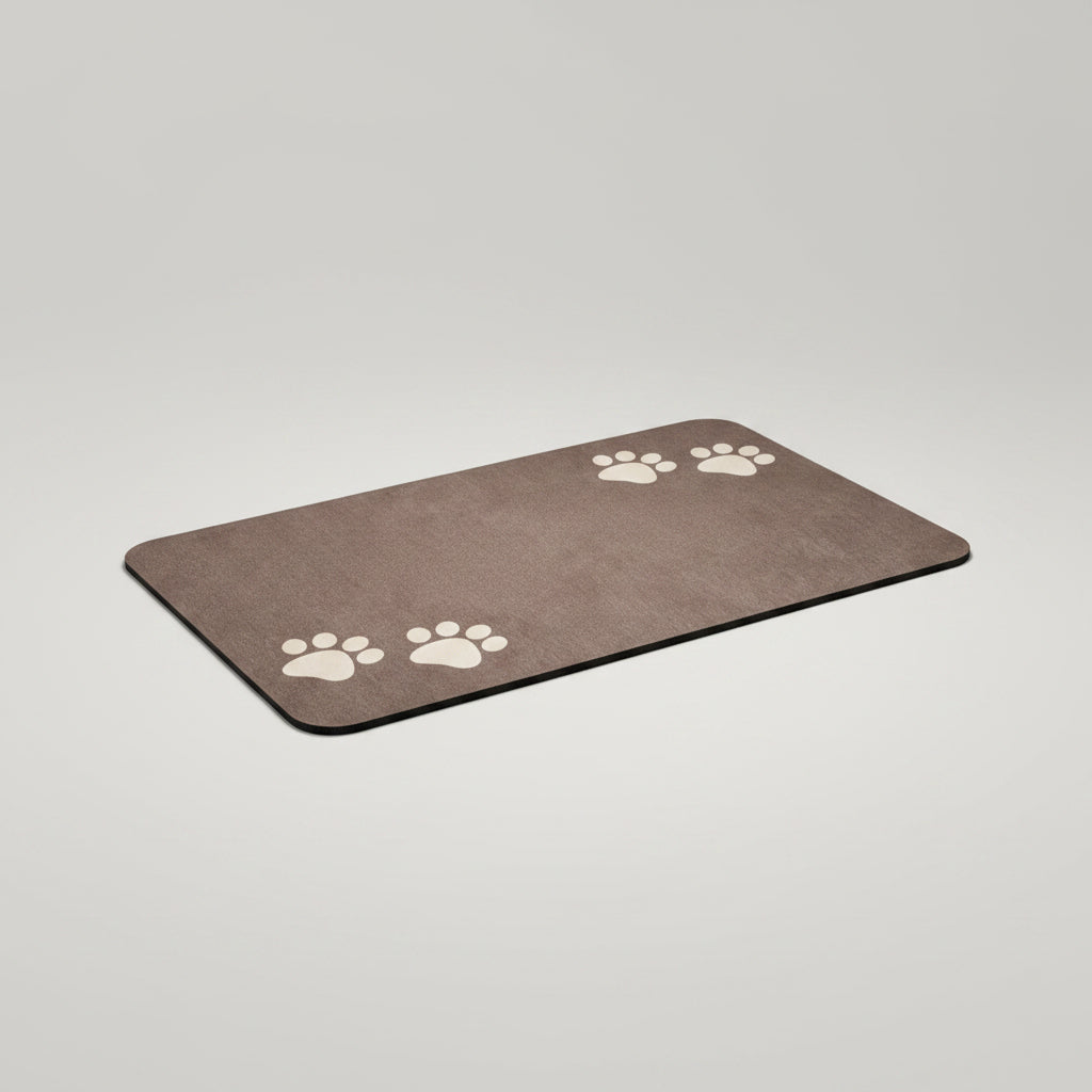 Quick-Dry Diatom Mud Pet Feeding Mat for Dogs & Cats, Absorbent and Anti-Slip