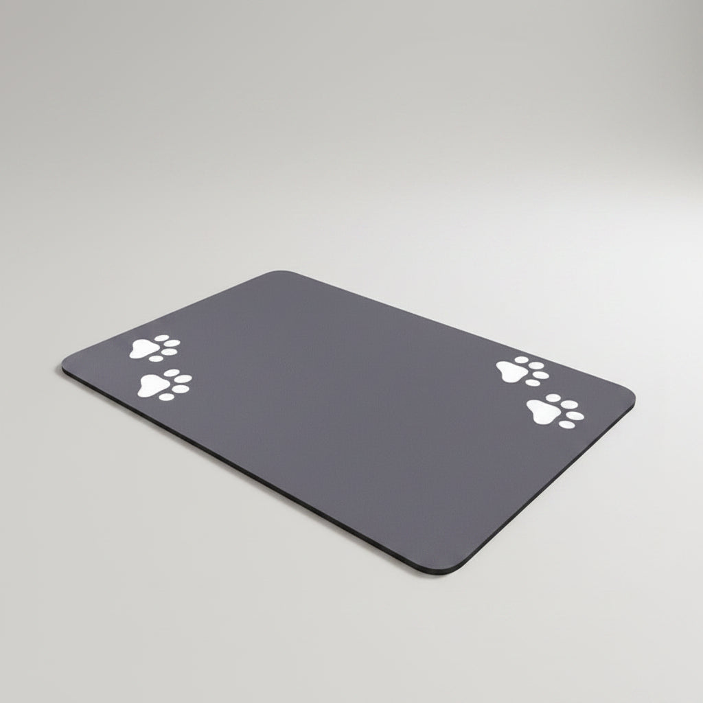 Quick-Dry Diatom Mud Pet Feeding Mat for Dogs & Cats, Absorbent and Anti-Slip